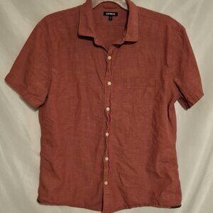 Express Button Down  Short Sleeve Shirt